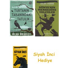 Domingo Yayınevi Turtanın Tabanındaki Tatlılık: (Flavia De Luce Polisiyesi 1) + Dünyanın Merkezine Yolculuk + Siyah Inci Hediye