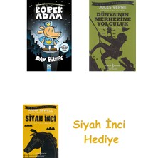 Altın Kitaplar Köpek Adam + Dünyanın Merkezine Yolculuk + Siyah Inci Hediye