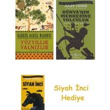 Can Yayınları Yüzyıllık Yalnızlık + Dünyanın Merkezine Yolculuk + Siyah Inci Hediye