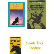 Yapı Kredi Yayınları Ince Memed 3 + Dünyanın Merkezine Yolculuk + Siyah Inci Hediye