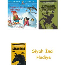 İş Bankası Kültür Yayınları Çağlar’ın Kış Macerası: Ilk Okuma Kitabım + Dünyanın Merkezine Yolculuk + Siyah Inci Hediye