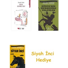 Can Çocuk Yayınları Koca Sevimli Dev + Dünyanın Merkezine Yolculuk + Siyah Inci Hediye