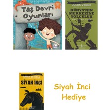 İndigo Kitap Taş Devri Oyunları + Dünyanın Merkezine Yolculuk + Siyah Inci Hediye