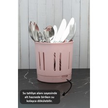 PremiumPort Pratik ve Şık Mutfak Tezgah Üstü Kaşıklık, Silindir Modüler Su Hazneli