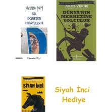 İnkılap Kitabevi Dil Öğreten Hikayeler 2 - Türkçe - Ispanyolca + Dünyanın Merkezine Yolculuk + Siyah Inci Hediye