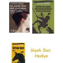 İş Bankası Kültür Yayınları Bilinmeyen Bir Kadının Mektubu: Modern Klasikler Serisi + Dünyanın Merkezine Yolculuk + Siyah Inci Hediye