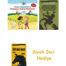 İş Bankası Kültür Yayınları Hata Yapabiliriz, Hatamızı Kabul Edebiliriz: Ilk Okuma Kitabım + Dünyanın Merkezine Yolculuk + Siyah Inci Hediye