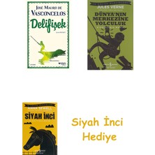 Can Yayınları Delifişek + Dünyanın Merkezine Yolculuk + Siyah Inci Hediye