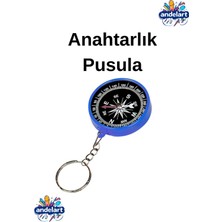 Özbience Renkli Pusula Anahtarlık, Okul ve Gezi Için Şık ve Kullanışlı Cep Pusulası