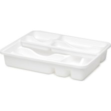 PremiumPort Şık Beyaz Çekmece Kaşıklık Takımı, Düzenli ve Pratik Saklama Çözümü