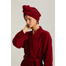 Towdoo Havlu Bone Çift Düğmeli Saç Havlusu