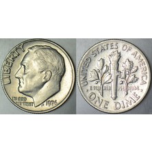 Banknoting Amerika 1 Dime 1976 One Dıme. Roosevelt.
