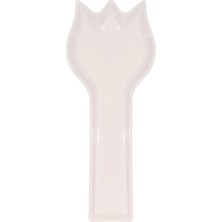 PremiumPort Inci Seramik Beyaz Kaşıklık, 26CM, Şık Mutfak Aksesuarı