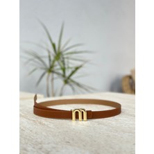 Erdesign Kadın Taba Harf B Kemer Kadın Kemer