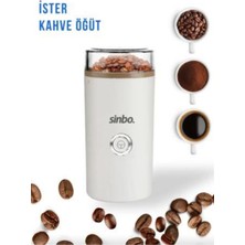 PremiumPort Elektrikli Kahve ve Baharat Öğütücü, Beyaz, Pratik ve Şık Tasarım