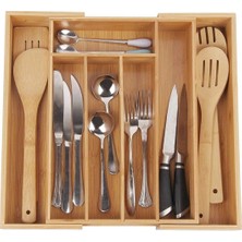 PremiumPort Bambu Ayarlanabilir Çekmece Düzenleyici, Pratik ve Şık Organizer