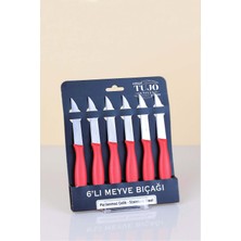 PremiumPort 6'lı Paslanmaz Çelik Meyve ve Sebze Doğrama Bıçak Seti