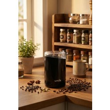 PremiumPort Kahve Baharat Öğütücü, 60G Kapasiteli, Şık Siyah Renkli, Pratik Kullanım