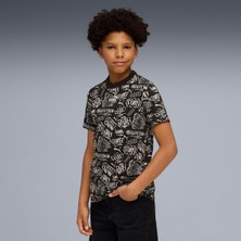 Puma Mid 90S Aop Erkek Çocuk Siyah Tişört