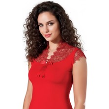 MTM My The Mall Giyim Şahinler Bayan Likralı Yarım Kol Atlet B189