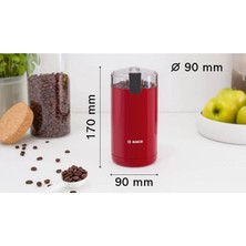 Bosch Kahve Değirmeni, Kırmızı, Dayanıklı ve Şık Tasarım