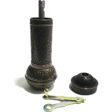 PremiumPort Büyük Boy Antik Tarz Metal Kahve Değirmeni, Şık ve Dayanıklı Tasarım