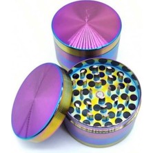 PremiumPort Renkli Metal Grinder, 4 Parça, Manyetik Kapaklı, Keskin Dişli Baharat Öğütücü