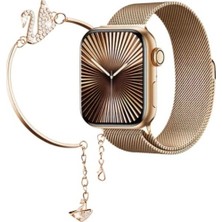 Normadia Kadınlara Özel Akıllı Saat 3 Kordon ve Bileklik Hediye, Takipli