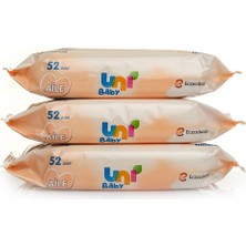Uni Baby 5 Adet Aile Islak Mendil 3X52 Adet