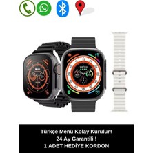 Normadia T800 Ultra 45MM Akıllı Saat, Gümüş Kasa, 1.99 Inç, Tüm Telefonlarla Uyumlu