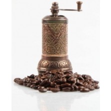 PremiumPort El Yapımı Osmanlı Motifli Bakır Kahve ve Baharat Değirmeni