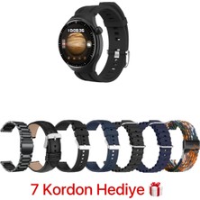 Normadia Şık Yuvarlak Ekranlı Erkek Akıllı Saat ve 7 Kordon Seçeneği