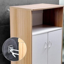 ForWhat Büro Ev Ofis Düzeni Için 1çift Yapışkanlı Eşya Sabitleyici Aparat