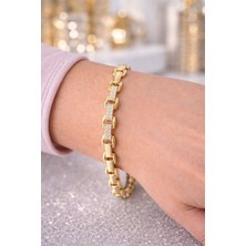 Xuping 14K Kaplama Gold Renk Taşlı Bileklik