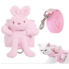 Evcil Hayvan Peluş Ayıcıklı Göğüs Gezdirme Tasması Set