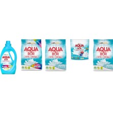 Boron Aquabor Doğal Mineralli Sıvı Renkliler + 4kg Renkliler + 4kg Beyaz + Tablet + 4kg Beyaz Set