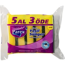 Parex Klasik Oluklu Sünger 5'li