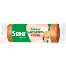 3 Adet Sera Büzgülü Vanilyalı Orta Boy Çöp Torbası Adet