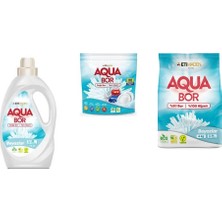 Boron Aquabor Doğal Mineralli Sıvı Beyaz + Tablet + 4 kg Beyaz 3 Lü Set