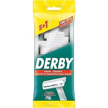 5 Adet Derby Tıraş Bıçağı Tek B. 5+1