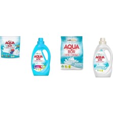 Boron Aquabor Doğal Mineralli Tablet + Sıvı Renkliler + 4 kg Beyaz + Sıvı Beyaz  4 Lü Set