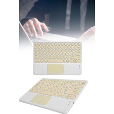Android ve Ios Uyumlu Bluetooth Klavye Touchpad Slim Kablosuz Wifi Q Klavye