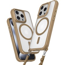 iPhone 14 Pro Max Kılıf Enka Magsafe Silikon Kılıf - Desert