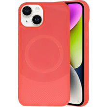 iPhone 14 Kılıf Maya Karbon Kapak - Kırmızı