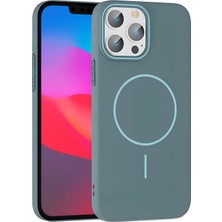 iPhone 15 Pro Max Broş Magsafe Kapak - Turkuaz