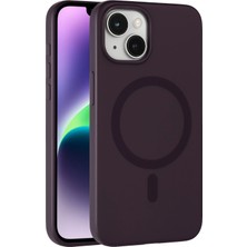 Apple iPhone 14 Tuna Pc Slim Magsafe Kapak - Derin Mor