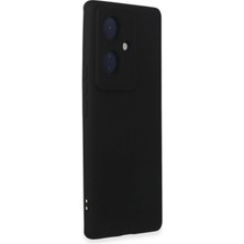 Vivo V29 Lite Kılıf Nano Içi Kadife Silikon - Siyah