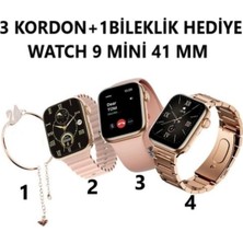 Normadia Kadın Akıllı Saat Spor ve Sağlık Sensörlü 3 Kordonlu Pembe