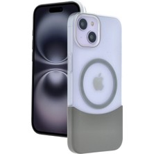 Apple iPhone 15 Velar Magsafe Kapak - Natural Grey