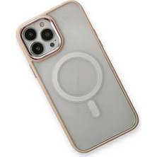 iPhone 13 Pro Kılıf Room Magneticsafe Silikon - Pudra